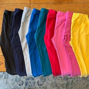EUC! Lot of 9 Girls Size 6-7 Hanna Andersson Leggings